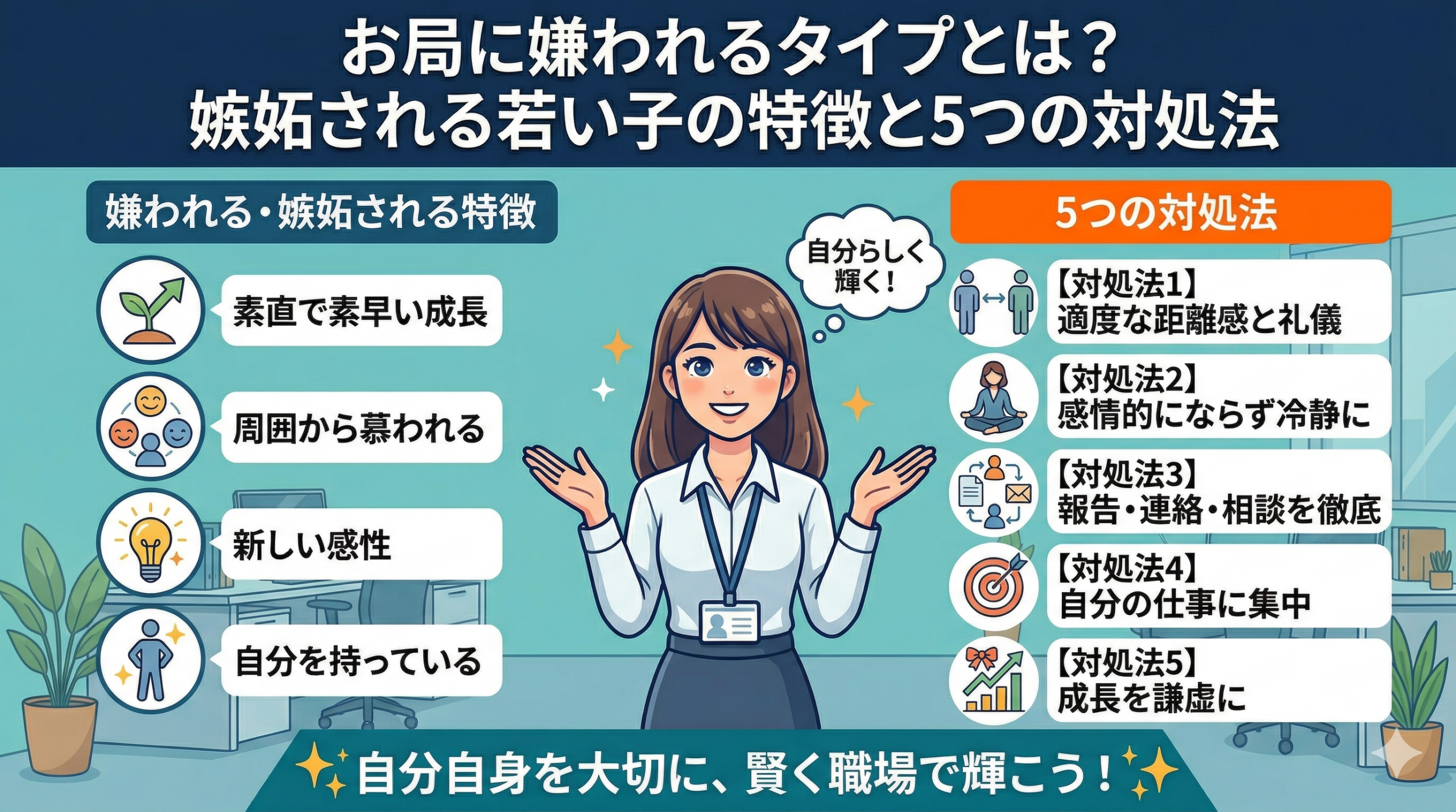 お局はなぜ生まれる？心理と7つの原因・今日からできる対処法