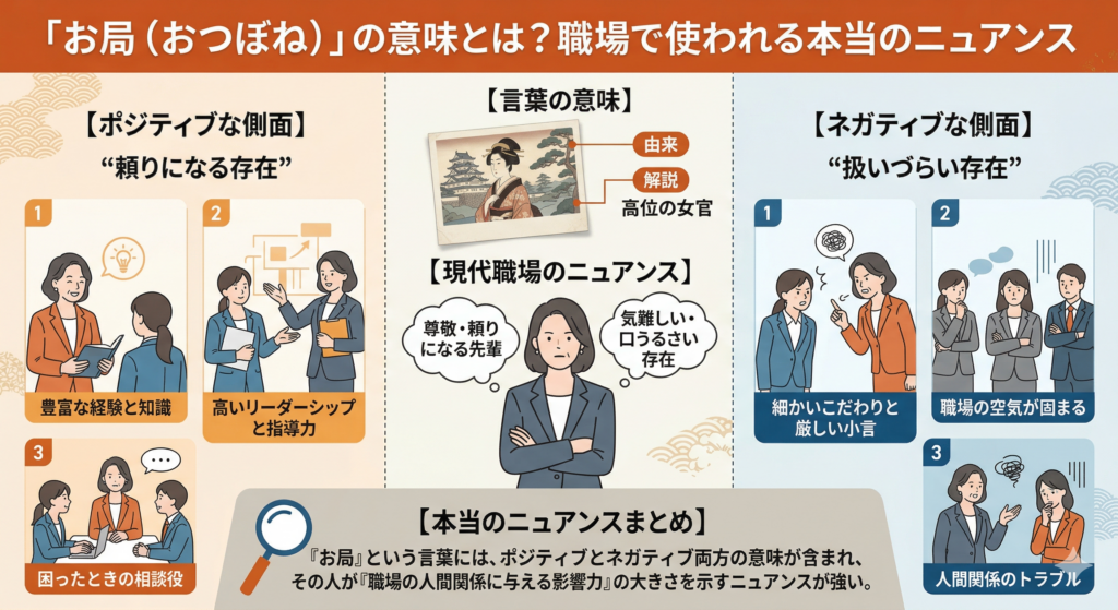 「お局」の意味とは?職場で使われる本当のニュアンス
