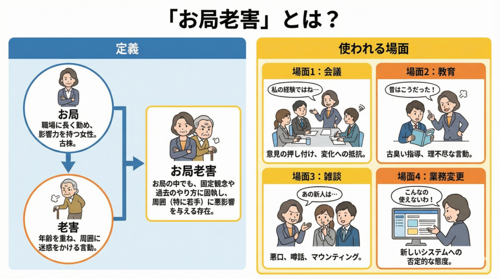 そもそも「お局老害」とは？定義と使われる場面を整理